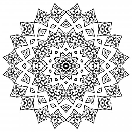 45 FREE adult coloring pages Mandala & Abstract to reduce stress