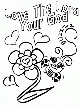 Coloring Page Jesus Loves Youmanunez