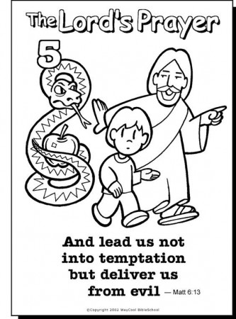the lord's prayer coloring pages printable - Google Search | School prayer,  Sunday school coloring pages, Our father prayer