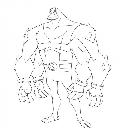 Printable Ben 10 Coloring Pages Four Arms to Print Pictures -  Ecolorings.info