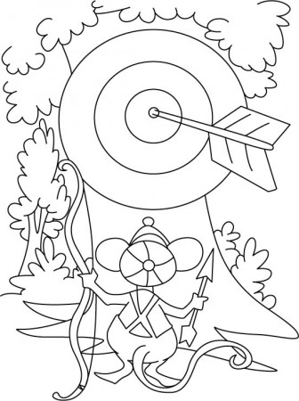 Mouse archer coloring pages | Download Free Mouse archer coloring ...