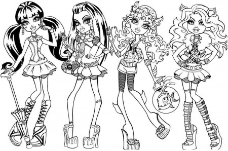 coloring pages : Monster High Coloring Pages To Print New Free Monster High  Coloring Pages Download Free Clip Art Monster High Coloring Pages to Print  ~ peak