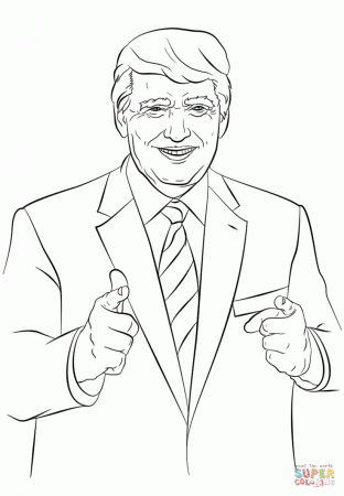 Donald Trump coloring page | Free Printable Coloring Pages