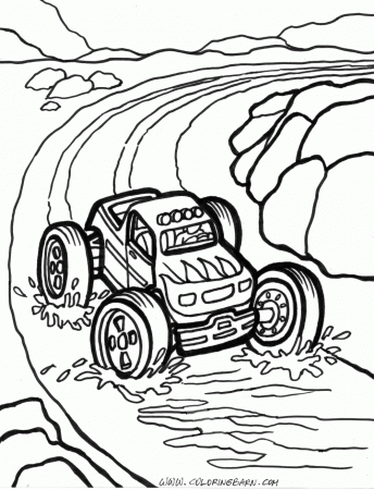 Monster Truck Coloring Page