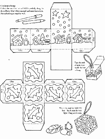 Christmas Puzzles Coloring Page