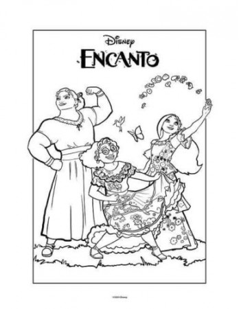 Free Encanto Coloring Pages Printable