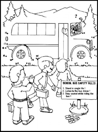 School Bus Safety coloring pages. Free Printable School Bus Safety coloring  pages.