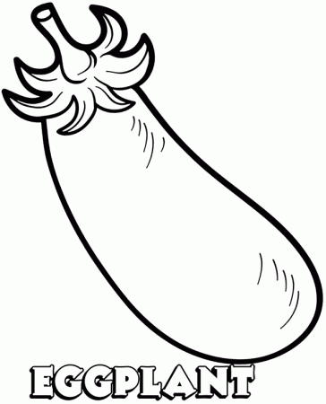 Eggplant Coloring Pages - Vegetable Coloring Pages - Coloring Pages For  Kids And Adults