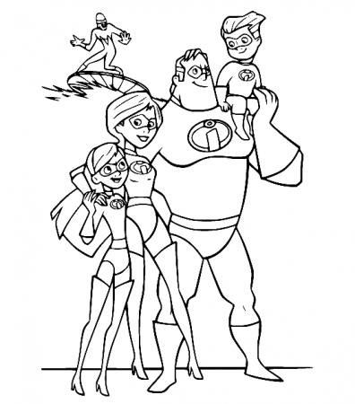 Incredibles Family and Frozene Coloring Pages - The Incredibles Coloring  Pages - Coloring Pages For Kids And Adults