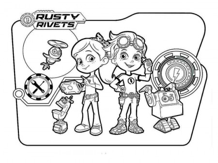 Rusty Rivets coloring pages