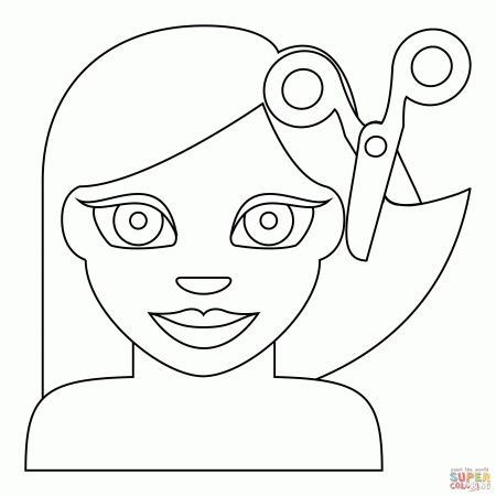 Person Getting Haircut coloring page | Free Printable Coloring Pages