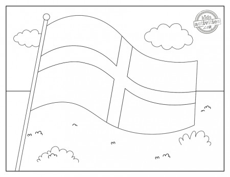 England Flag Coloring Pages Kids Activities Blog