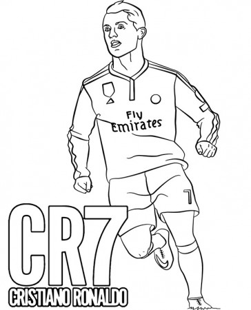 CR7 coloring page Cristiano Ronaldo - Topcoloringpages.net