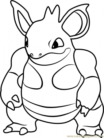 Nidoqueen Pokemon GO Coloring Page for Kids - Free Pokemon GO Printable Coloring  Pages Online for Kids - ColoringPages101.com | Coloring Pages for Kids