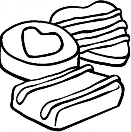Coloring Pages | Chocolate Chip Cookie And Cake Coloring Pages
