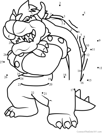 King Koopa from Super Mario | Super mario coloring pages, Mario crafts,  Mario bros party