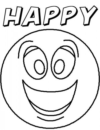 Feeling Faces Coloring Pages | Feelings faces, Emotion faces, Emotions cards
