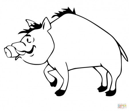 Wild Hog coloring page | Free Printable Coloring Pages
