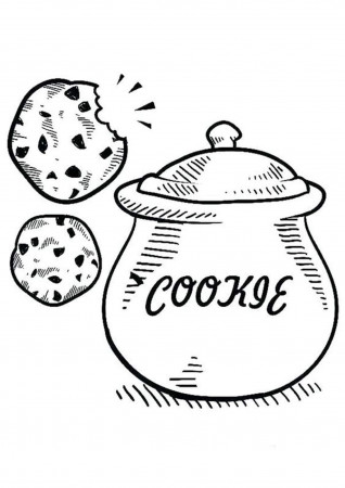 Freee Cookie Coloring Pages Pdf For Kids - Coloringfolder.com