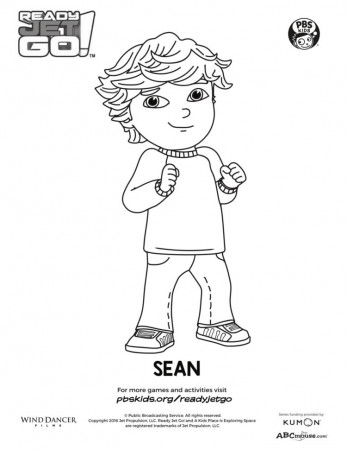 Sean Coloring Page | Kids Coloring Pages | PBS KIDS for Parents