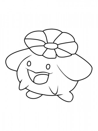 Skiploom Pokemon coloring pages