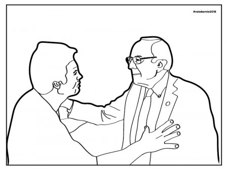 We Made A 6-Page Bernie Sanders Coloring Book For You, You're Welcome