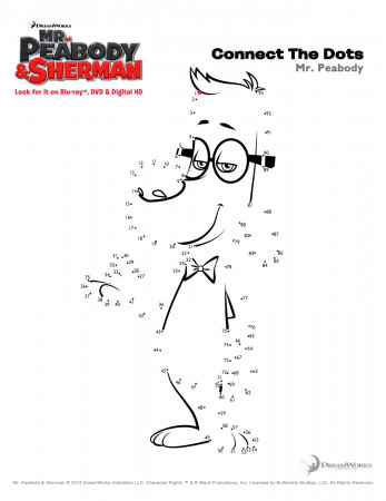 Free Coloring Pages Mr. Peabody & Sherman #PeabodyInsiders