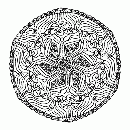 Free Mandala Intricate Flower Coloring Pages For Adults To Print ...