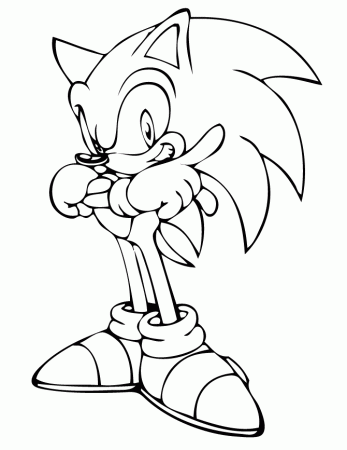 Sonic The Hedgehog Coloring - Coloring Pages for Kids and for Adults