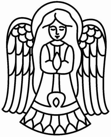 Free Printable Christmas Angel Coloring Pages - Cliparts.co