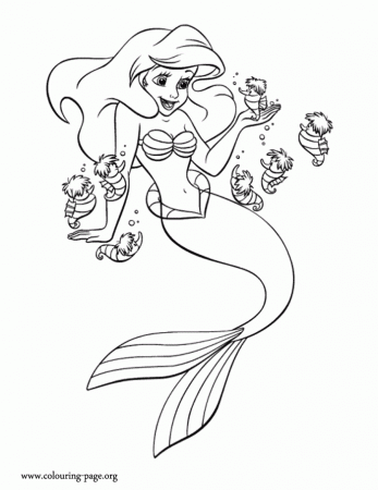Printable Mermaid Coloring Pages For Kids #2343 Baby Mermaid ...
