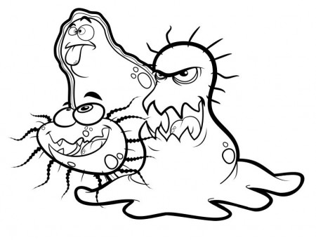 G is for germs! [coloring page] | Coloring pages, Free coloring ...