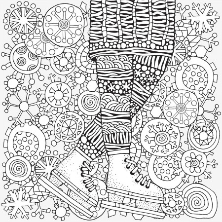 Winter Coloring & Puzzle Pages: Free ...