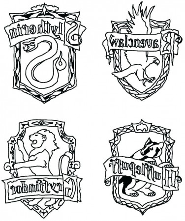 Ravenclaw Crest Coloring Pages at GetDrawings | Free download