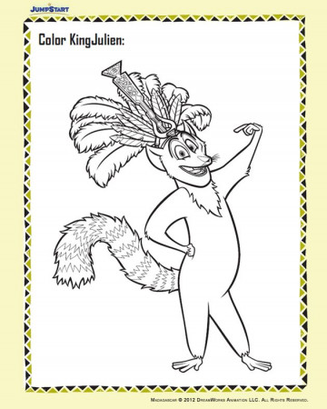 King Julien Coloring Pages at GetDrawings | Free download
