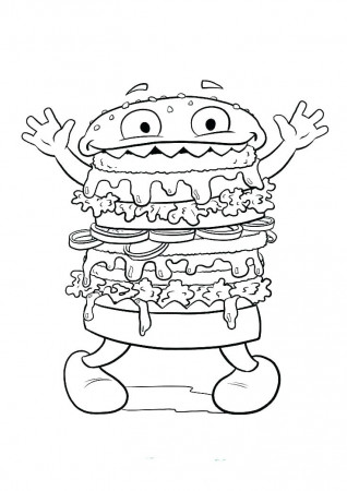 Monster Coloring Pages - Free Printable Coloring Pages for Kids