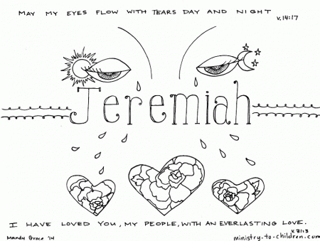 Jeremiah Coloring | MINISTRY-TO-CHILDREN