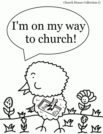 Church House Collection Blog: Easter Chick Coloring Page For ...