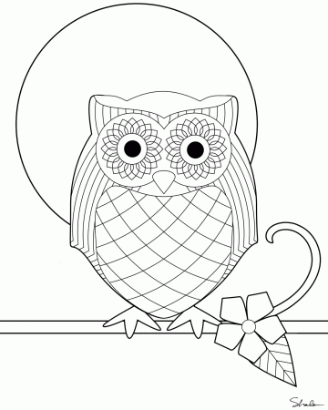 Don't Eat the Paste: Owl coloring page