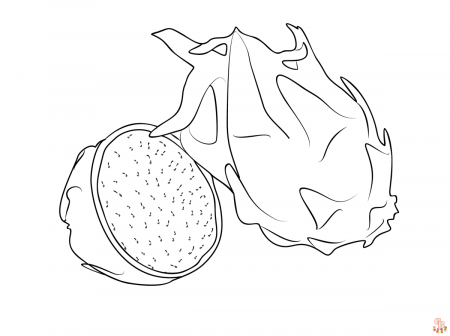 Dragon Fruit Coloring Pages: Free ...