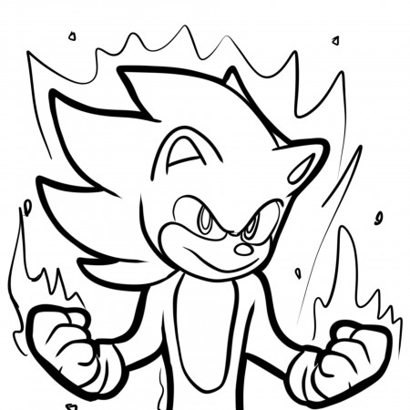 Super Sonic Coloring page : r ...