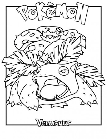 Venusaur Coloring Pages