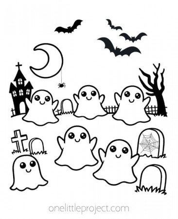 Ghost Coloring Pages | Free, Printable ...