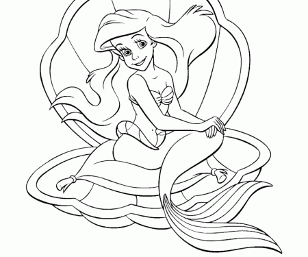 Free Coloring Page 27 Nov 2023 The Little Mermaid