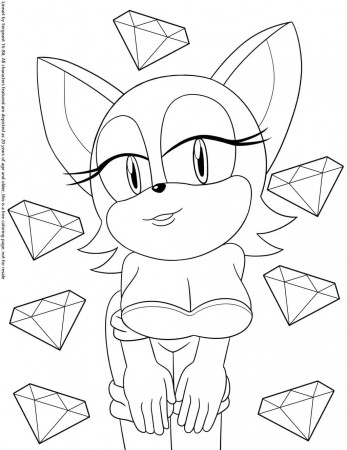 Download Sonic Coloring Flirty Rouge ...