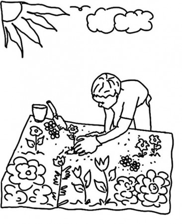 Free & Easy To Print Garden Coloring Pages - Tulamama