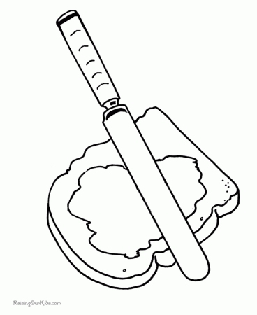 toast sandwich coloring page - Clip Art Library