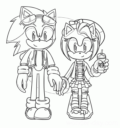 Sonic Girls Coloring Pages