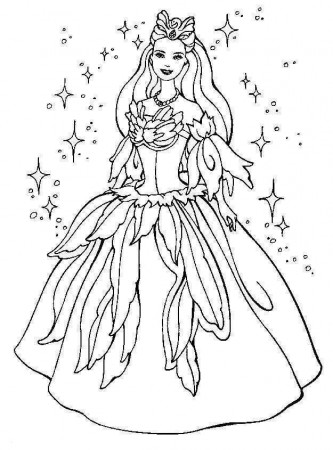 barbie coloring pages - Clip Art Library