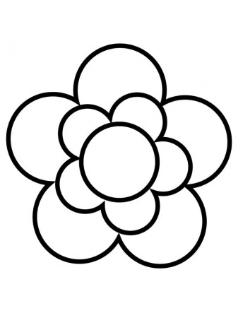 Beautiful Simple Flower Coloring Page - Free Printable Coloring Pages for  Kids